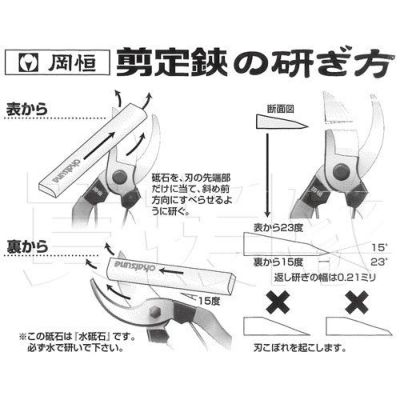 岡恒 剪定鋏用砥石（園芸用はさみ）No.412 | 買援隊(かいえんたい)